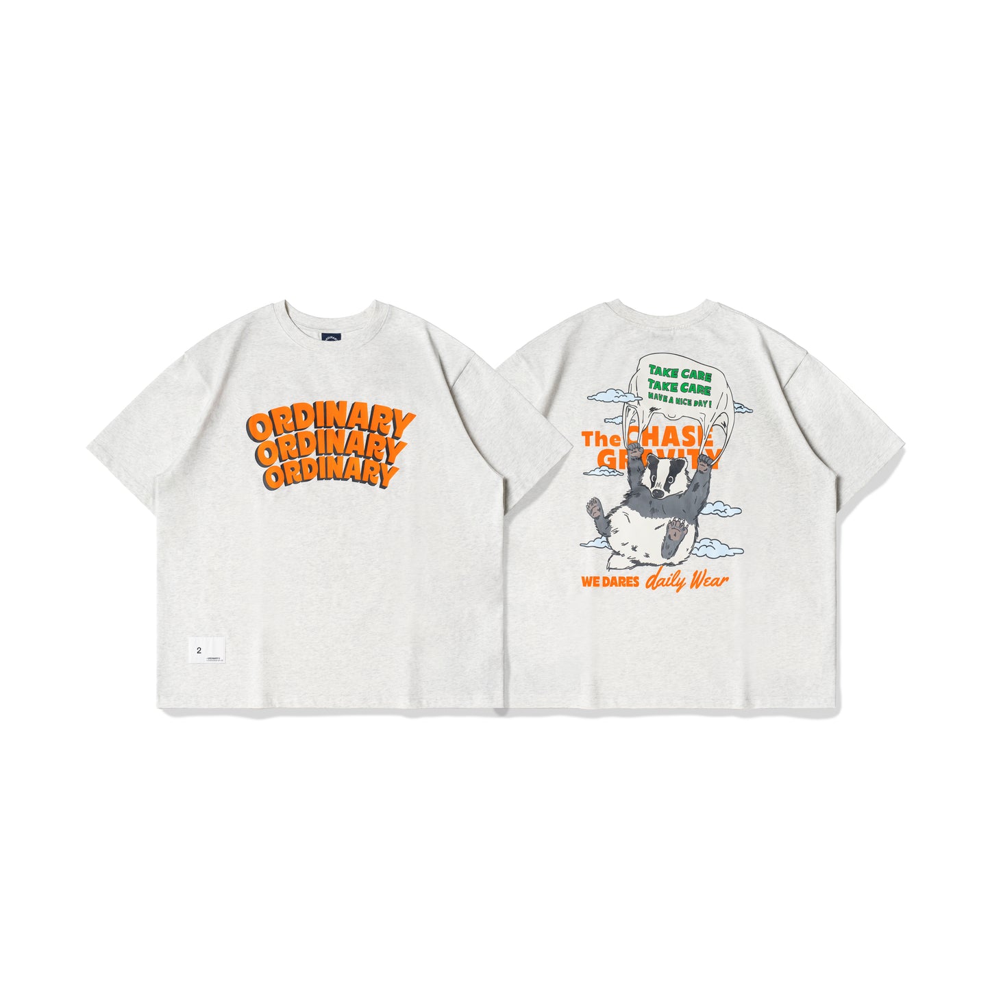 ORDINARY 趣味降落獾短Tee