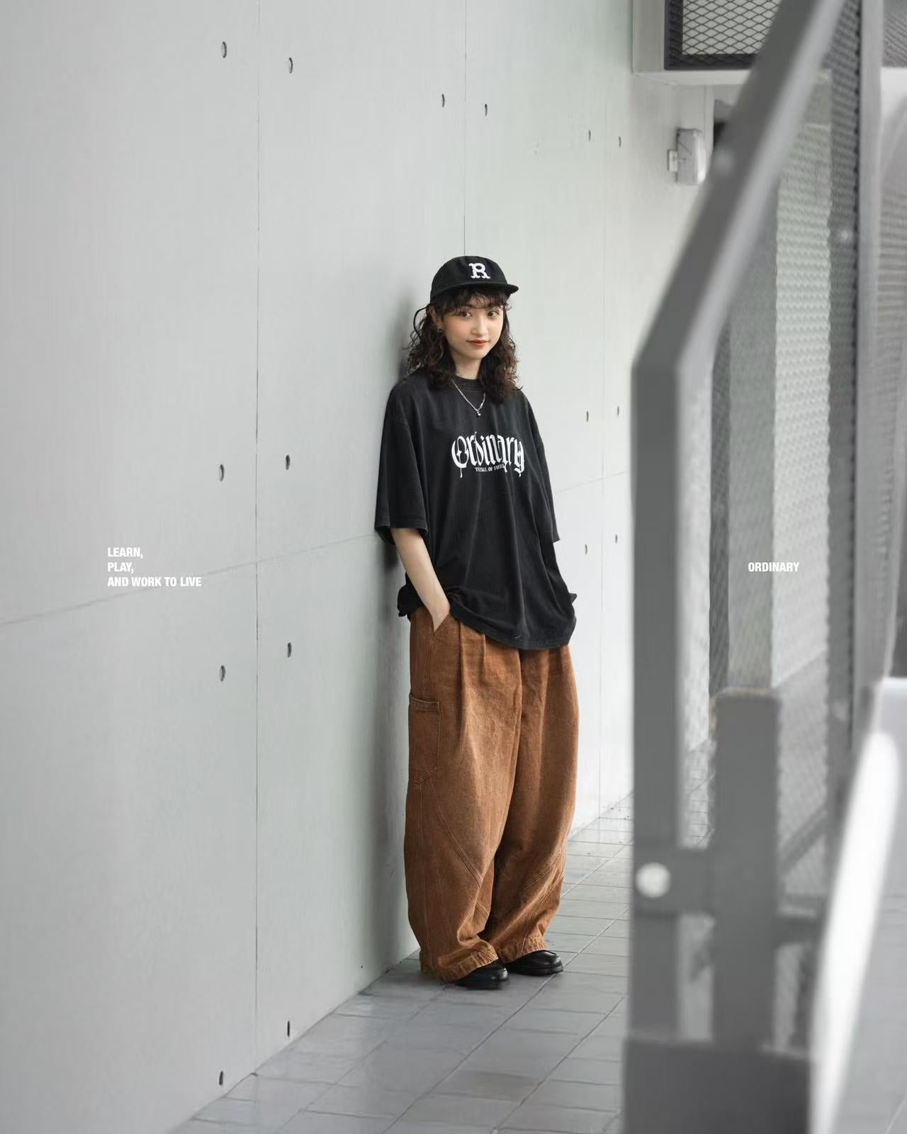 ORDINARY 水洗六分割球帽
