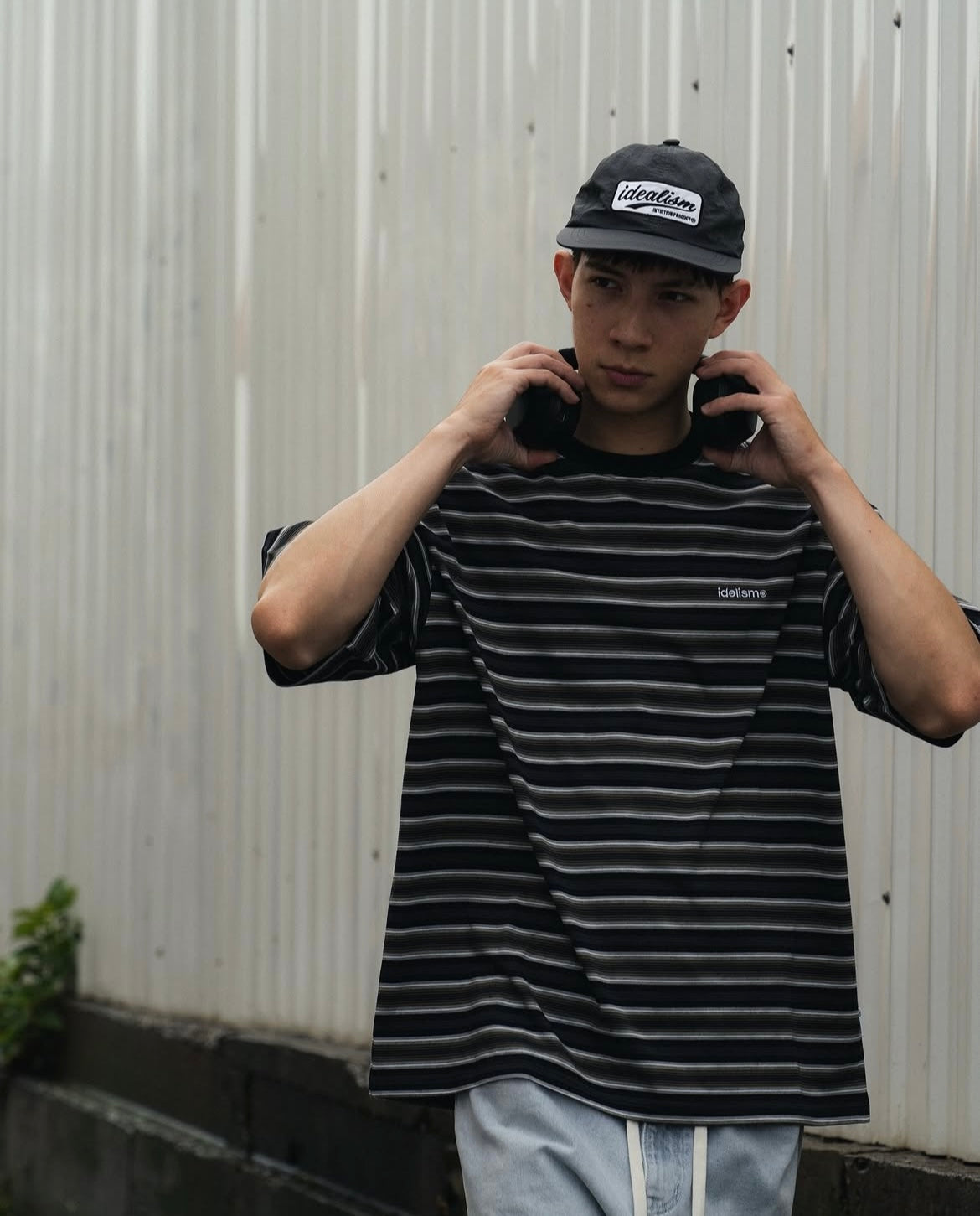 IDE Gradient Tee/漸層條紋短上衣
