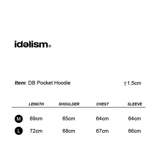 IDE DB Pocket Hoodie/雙袋連帽衛衣
