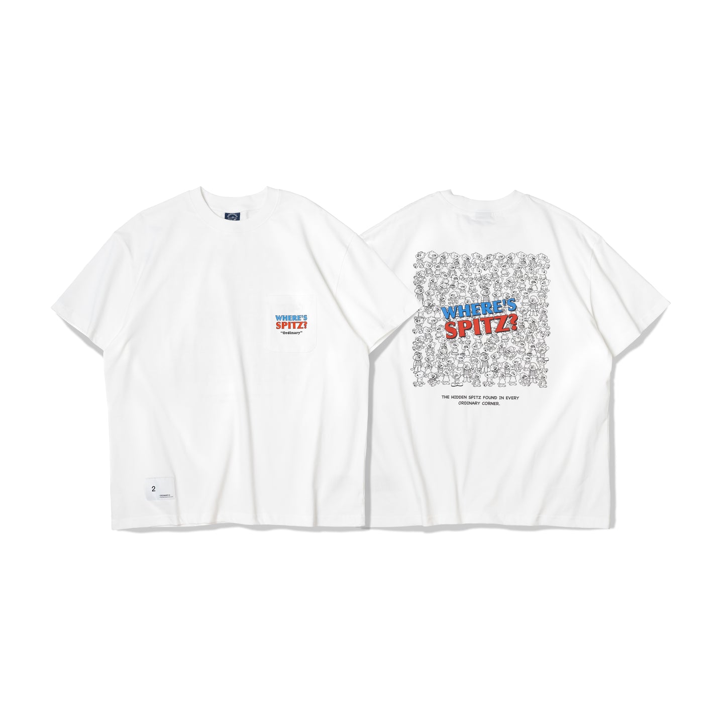 ORDINARY 尋找史皮茲口袋短Tee