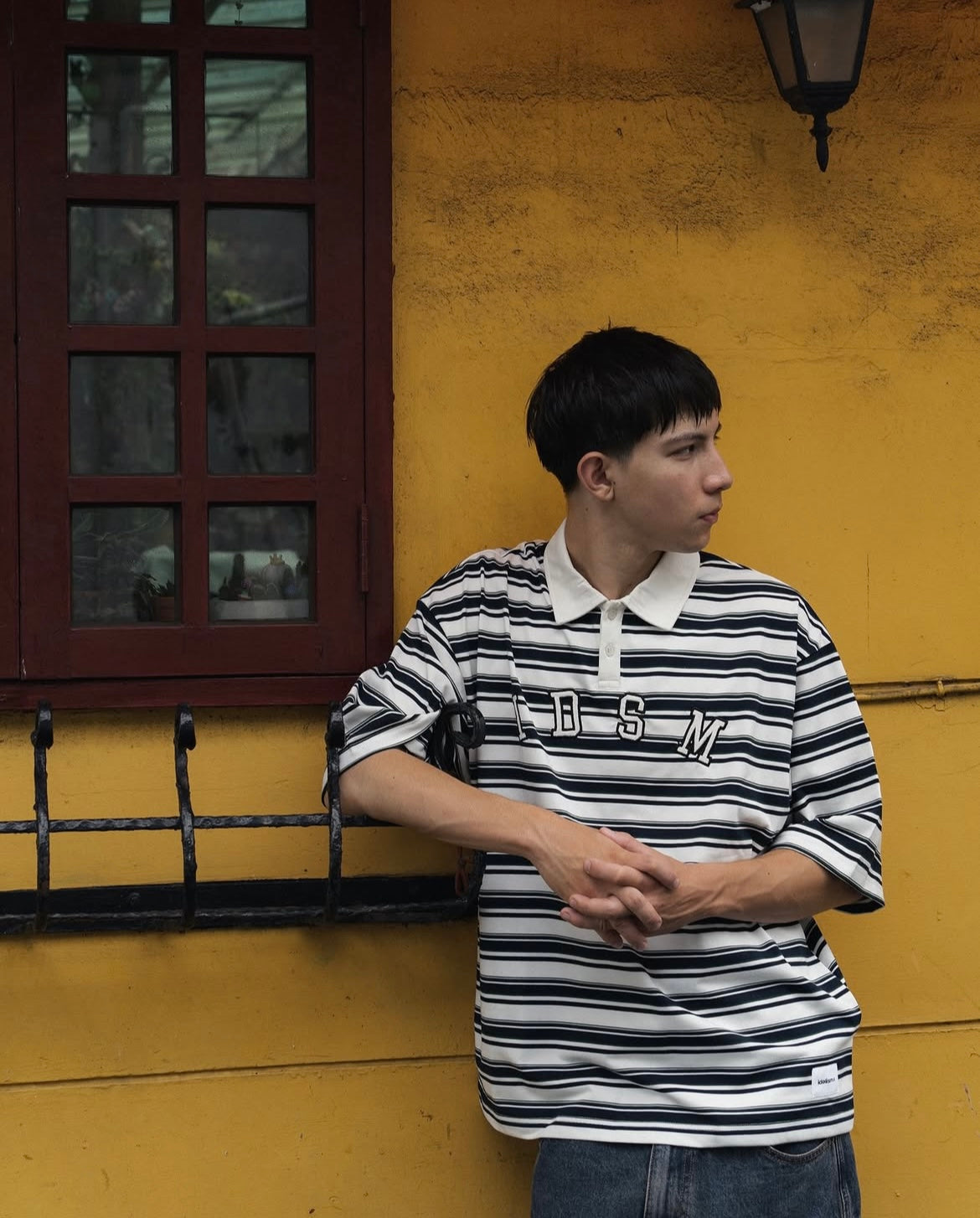 IDE Stripe Polo/條紋Polo衫