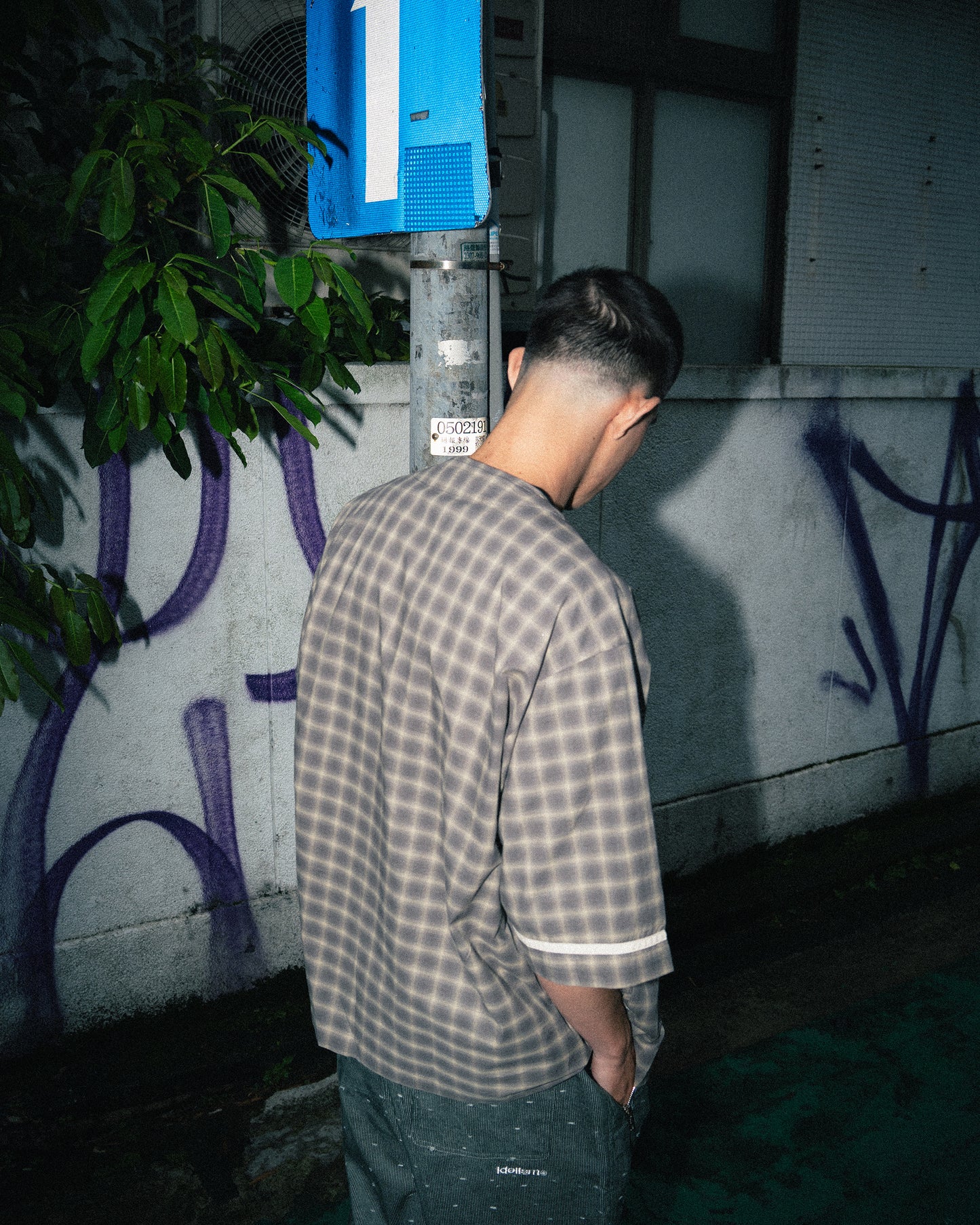 IDE Check Baseball Shirt/格紋棒球衫