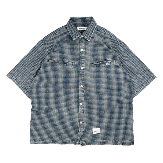 IDE Vintage Shirt/水洗格紋短襯