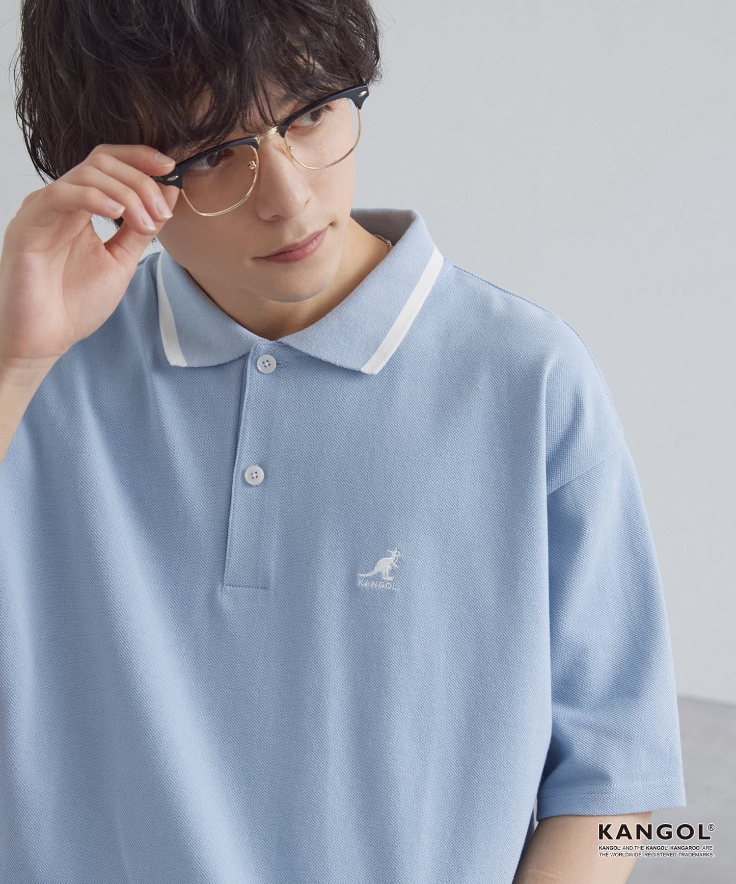 日版KANGOL Logo POLO