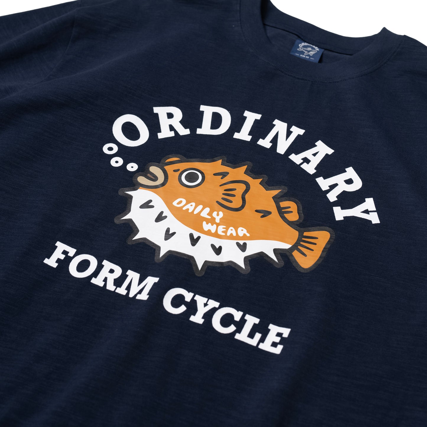 ORDINARY 美式河豚竹節棉短Tee