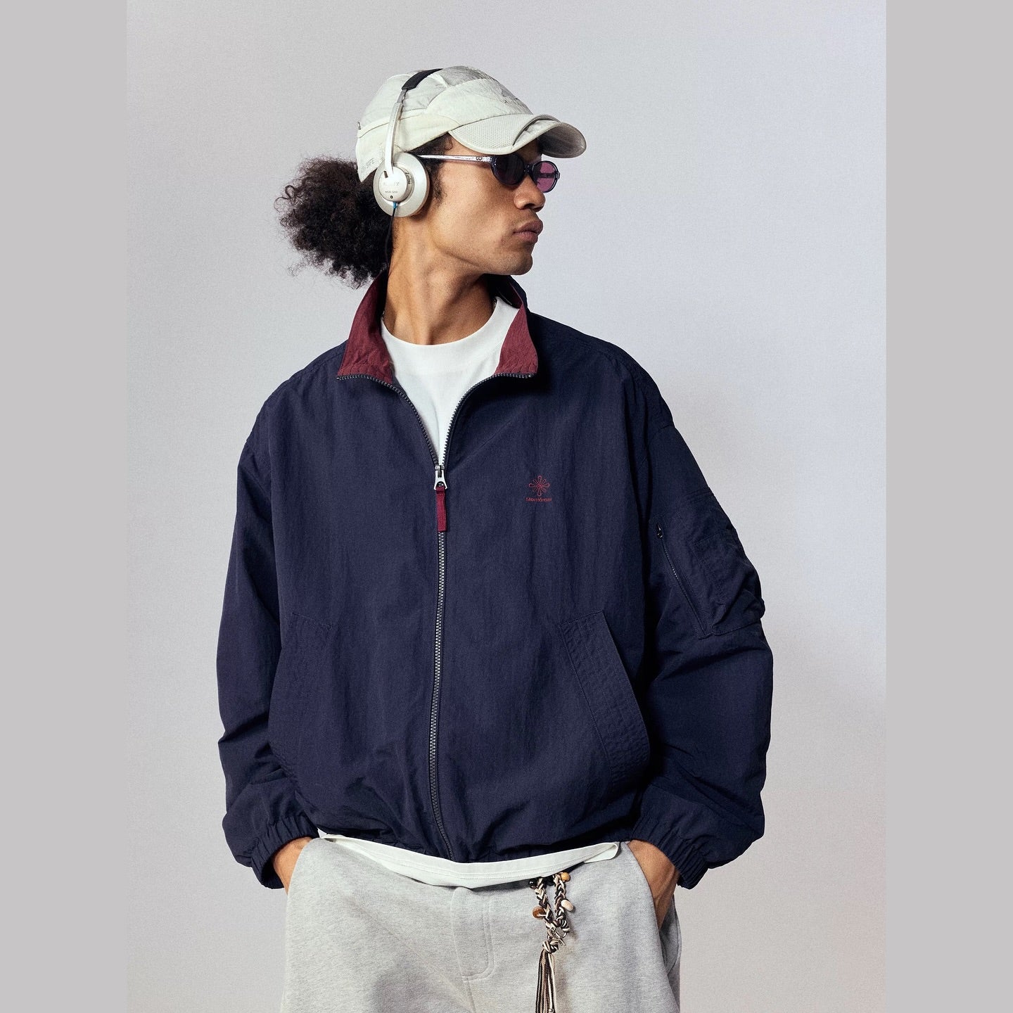 NOTH 撞色立領風衣