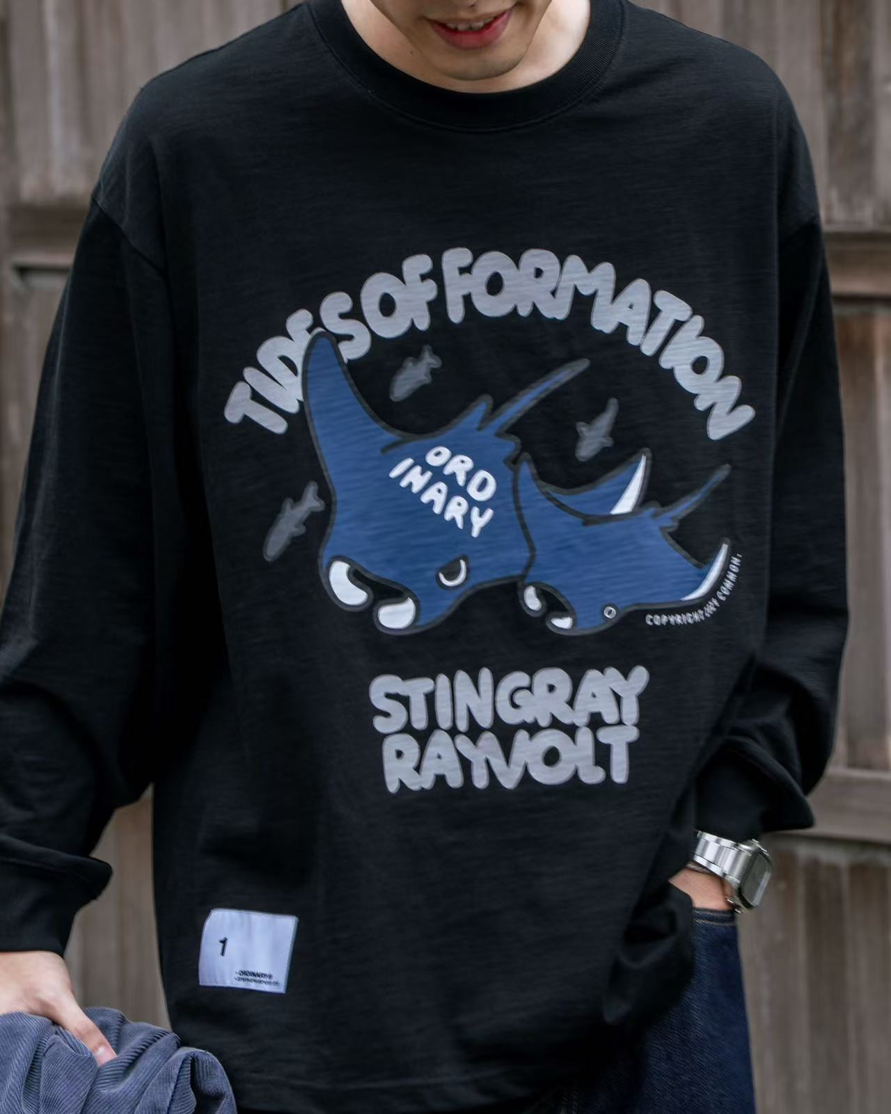 ORDINARY 美式魔鬼魚長Tee