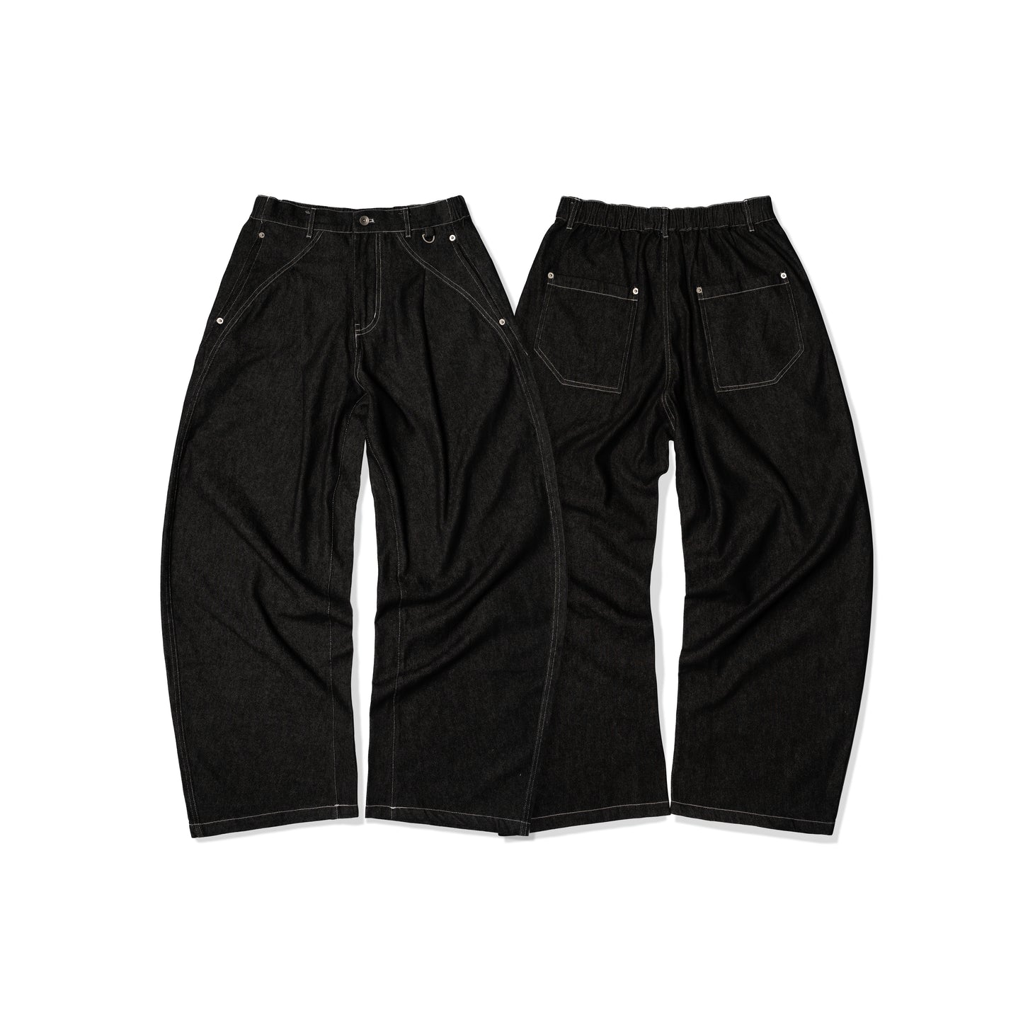 ORDINARY 原色丹寧弧度牛仔褲