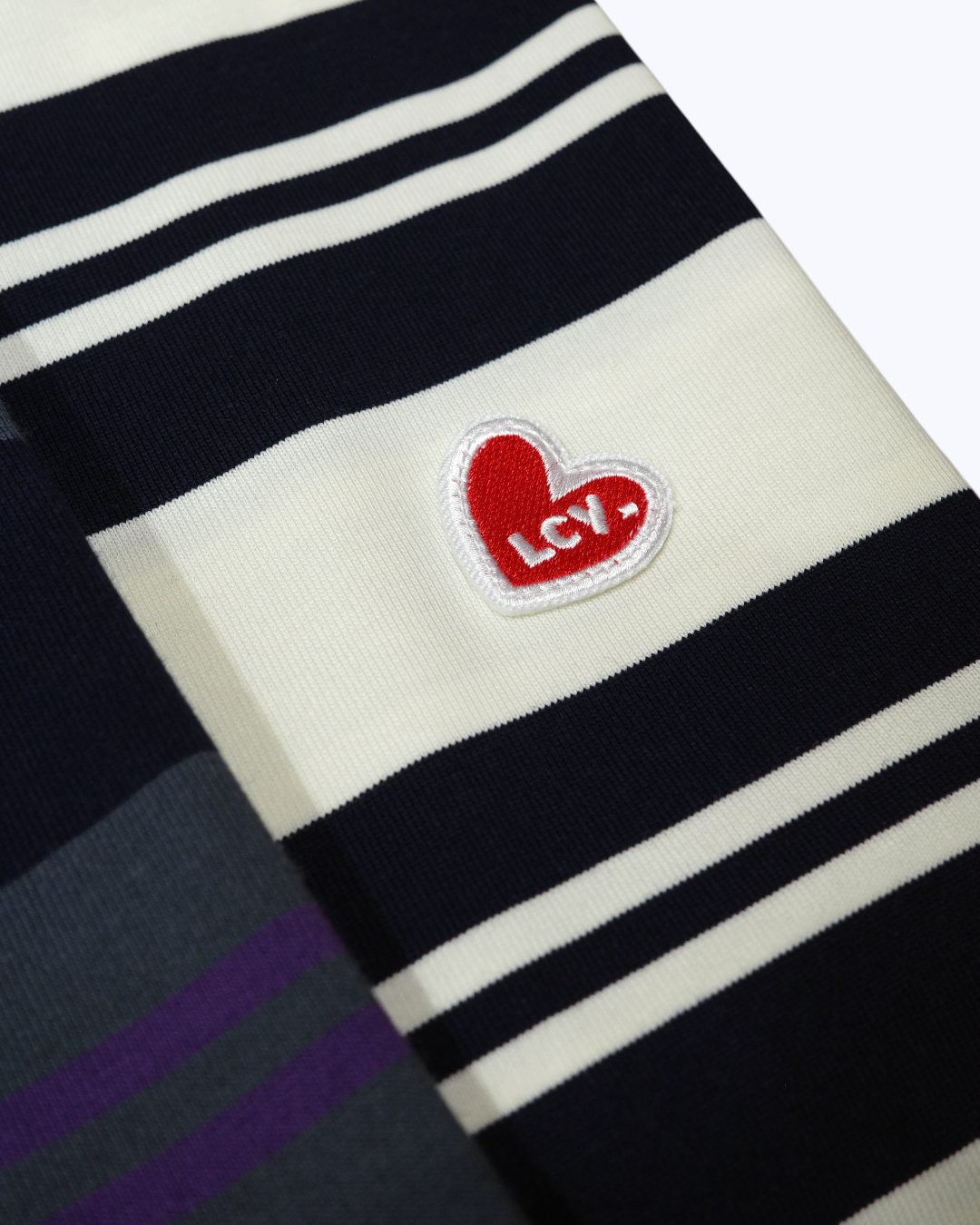 LACOZZY Heart Patch Stripe Tee 💕