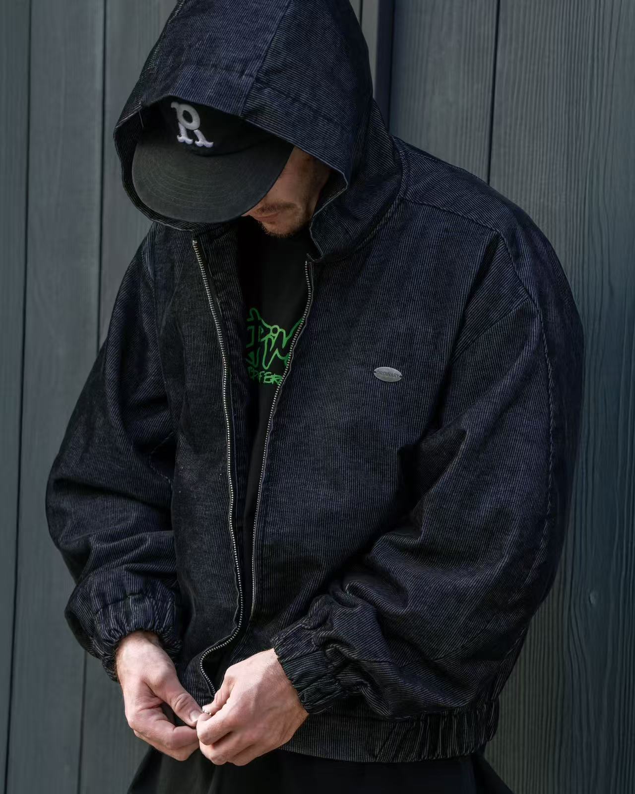 ORDINARY 水洗燈芯絨連帽外套