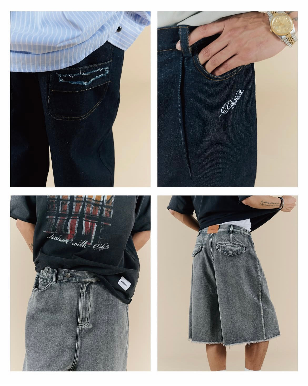IDVC Raw Wash Jorts