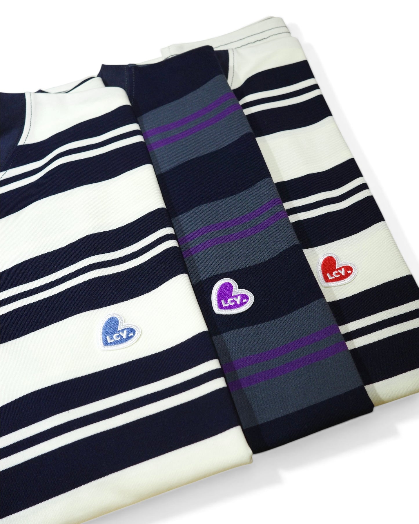 LACOZZY Heart Patch Stripe Tee 💕