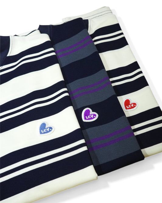 LACOZZY Heart Patch Stripe Tee 💕