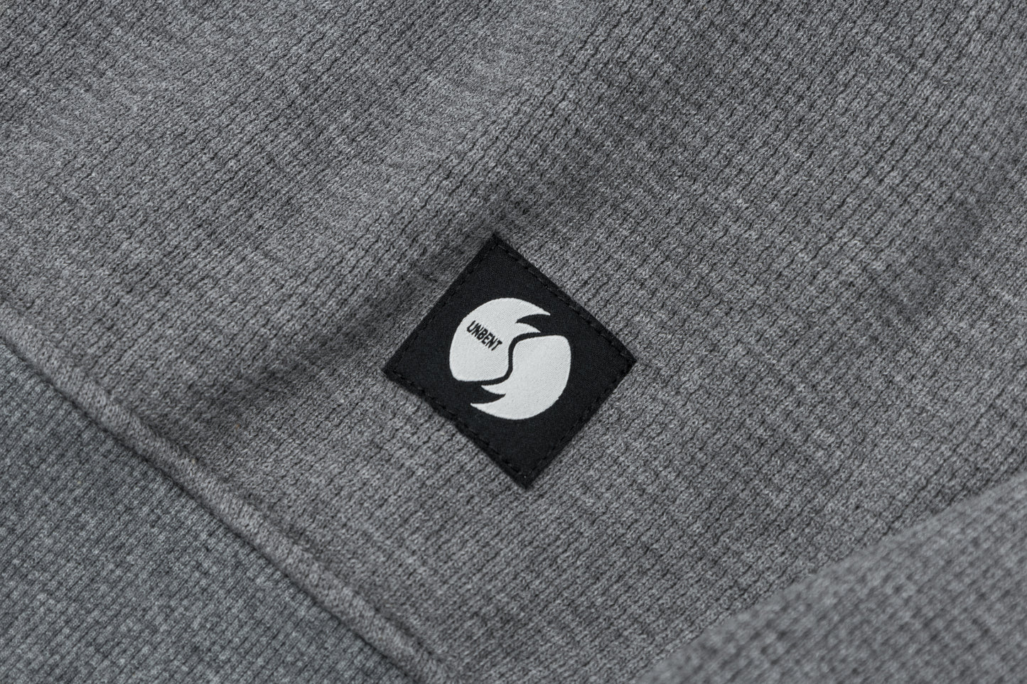 UNBENT 25AW 刺繡華夫格圓領衛衣