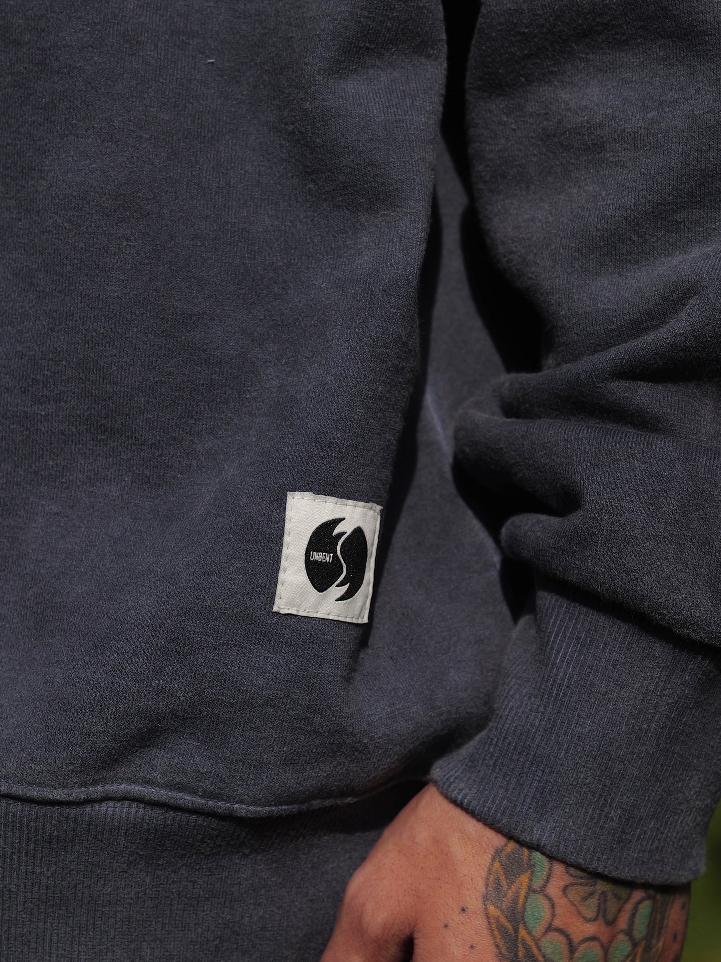 UNBENT 25AW 洗水做舊logo圓領衛衣