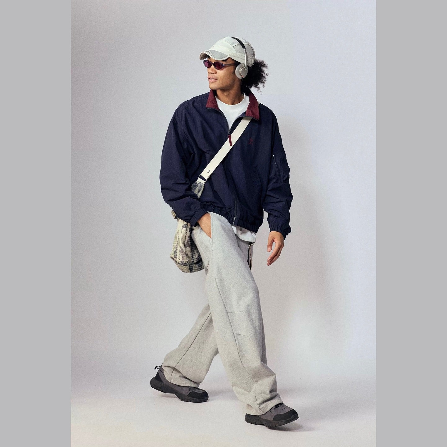 NOTH 撞色立領風衣