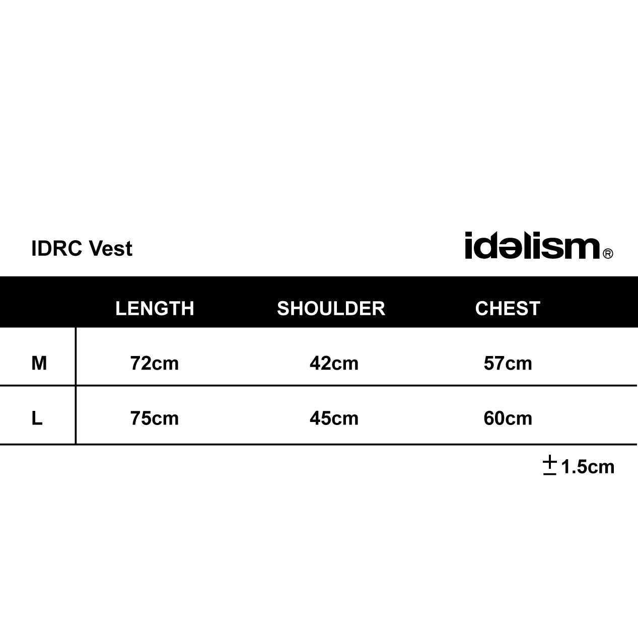 IDRC Vest 螺紋寬肩背心