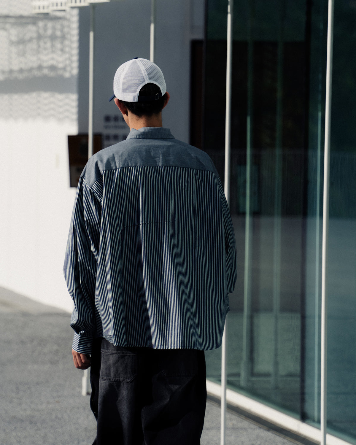 IDE Patchwork Shirt條紋襯衫
