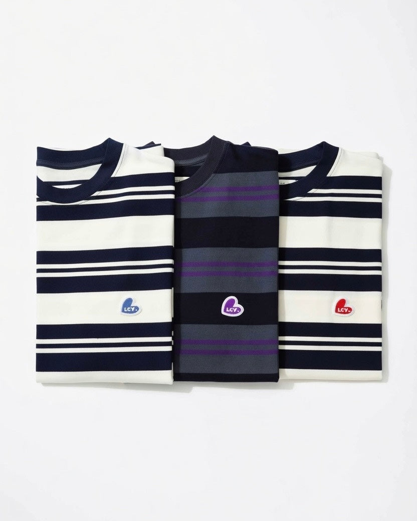 LACOZZY Heart Patch Stripe Tee 💕