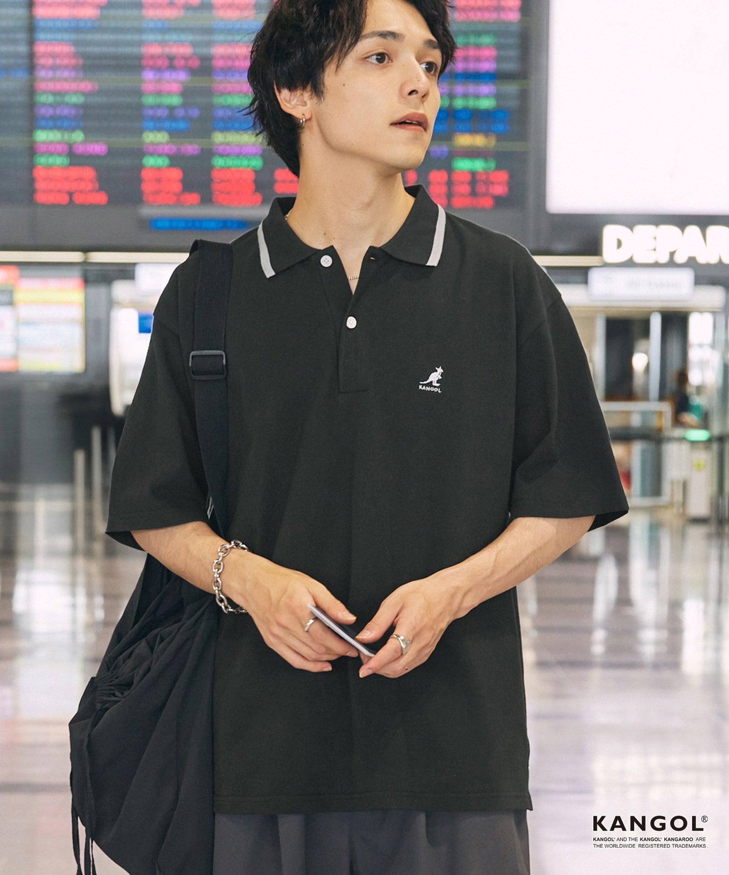 日版KANGOL Logo POLO
