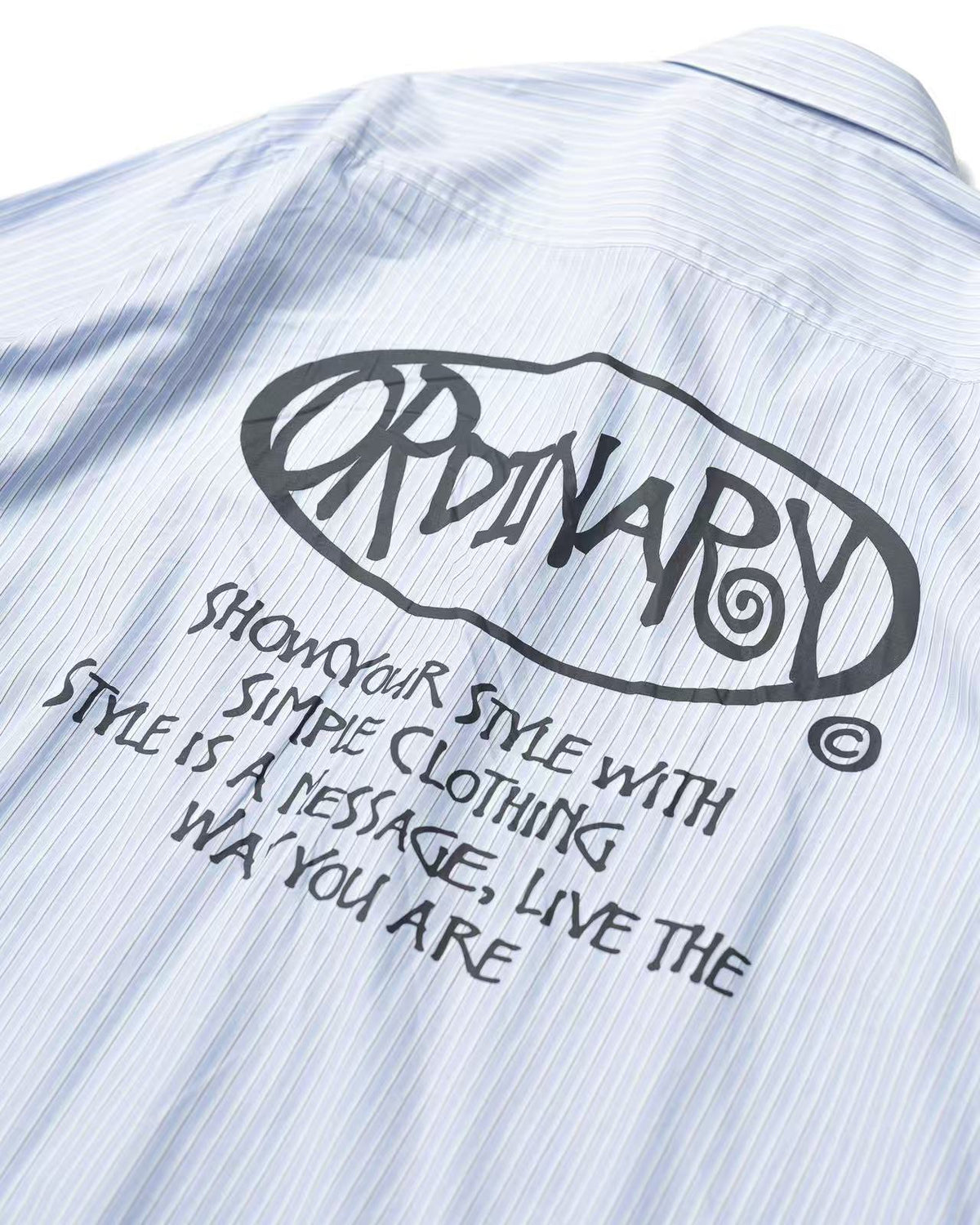 ORDINARY 直紋LOGO襯衫