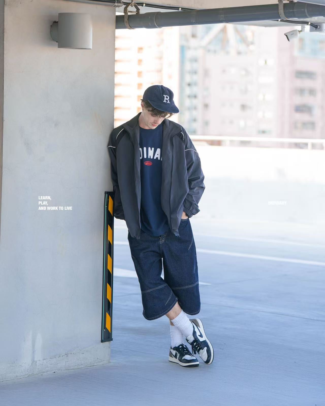 ORDINARY 美式復古鯨魚logo短Tee