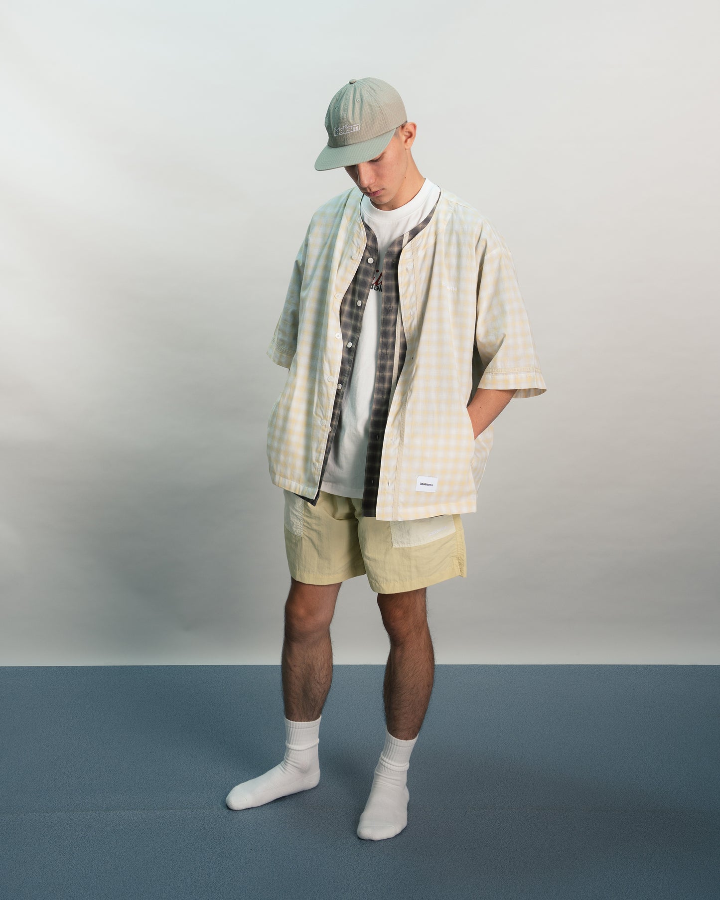 IDE Check Baseball Shirt/格紋棒球衫