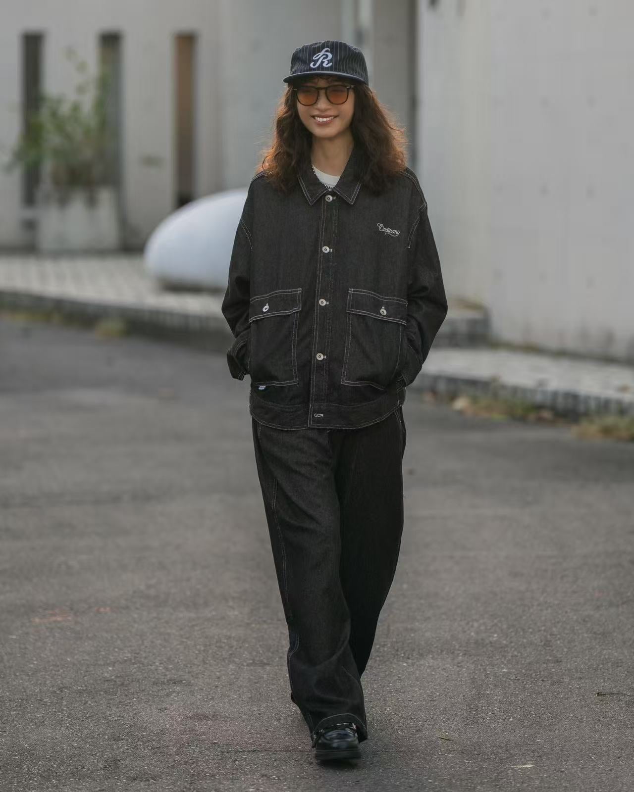 ORDINARY 原色丹寧弧度牛仔褲