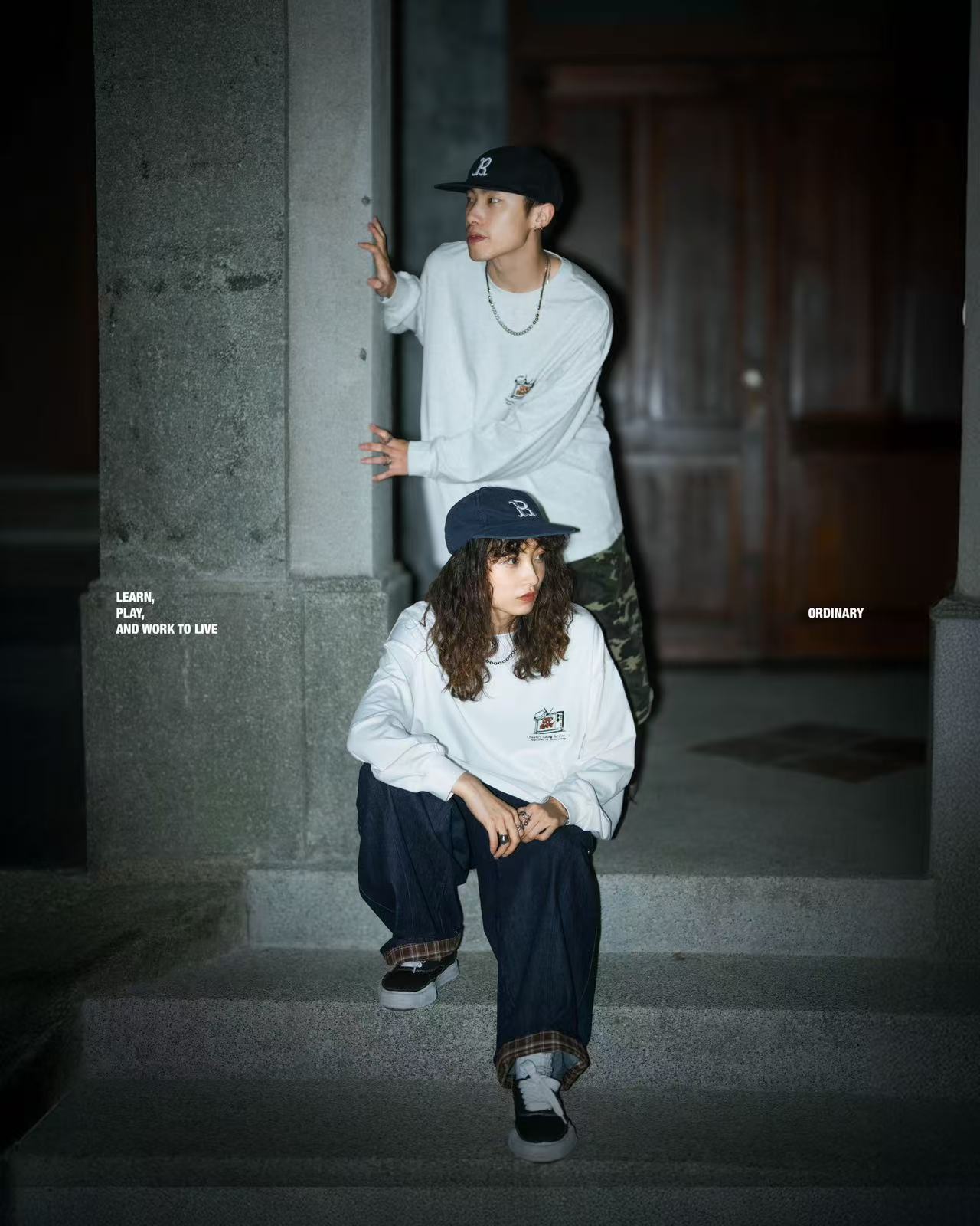 ORDINARY 美式驚慄電影插畫長Tee