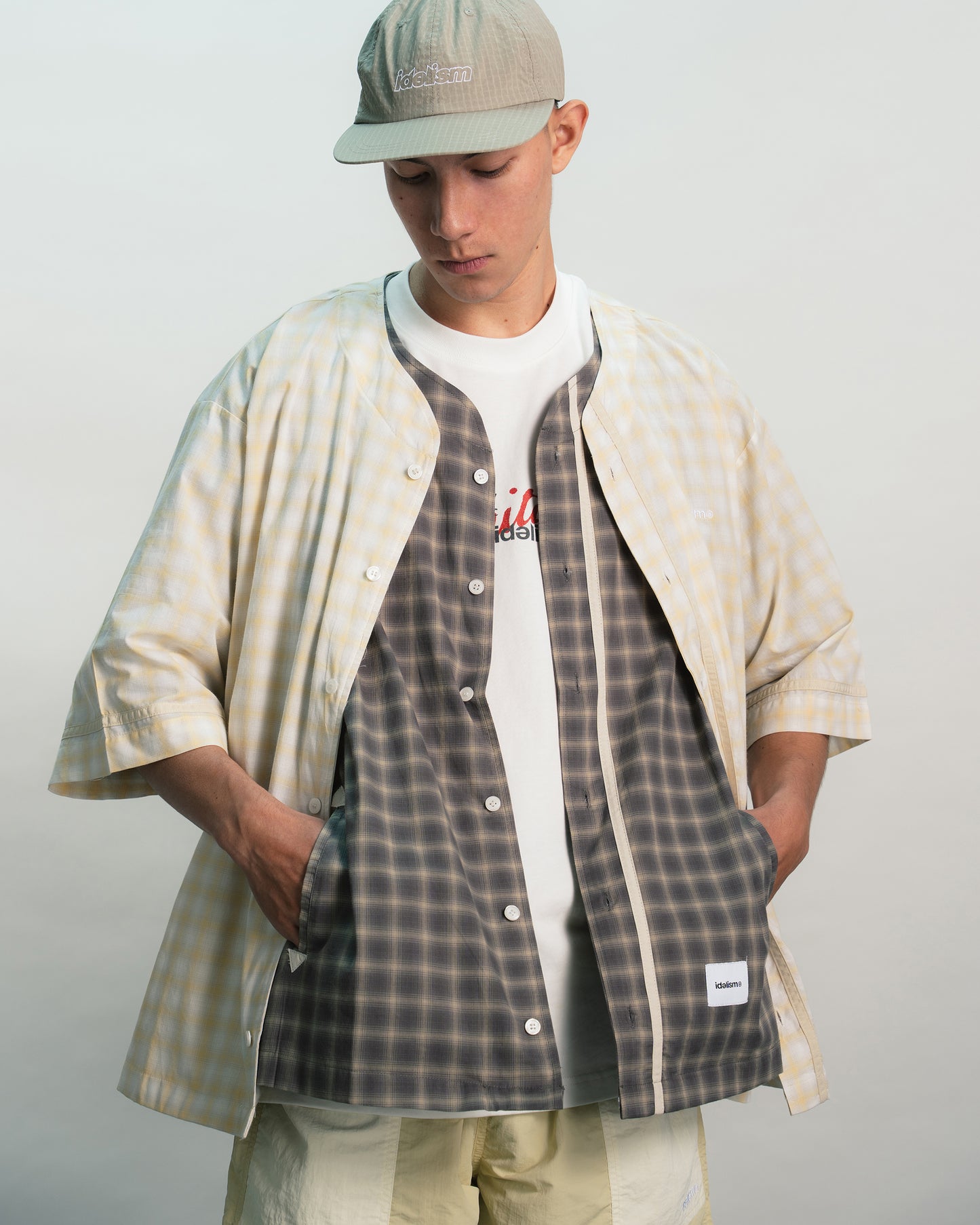 IDE Check Baseball Shirt/格紋棒球衫