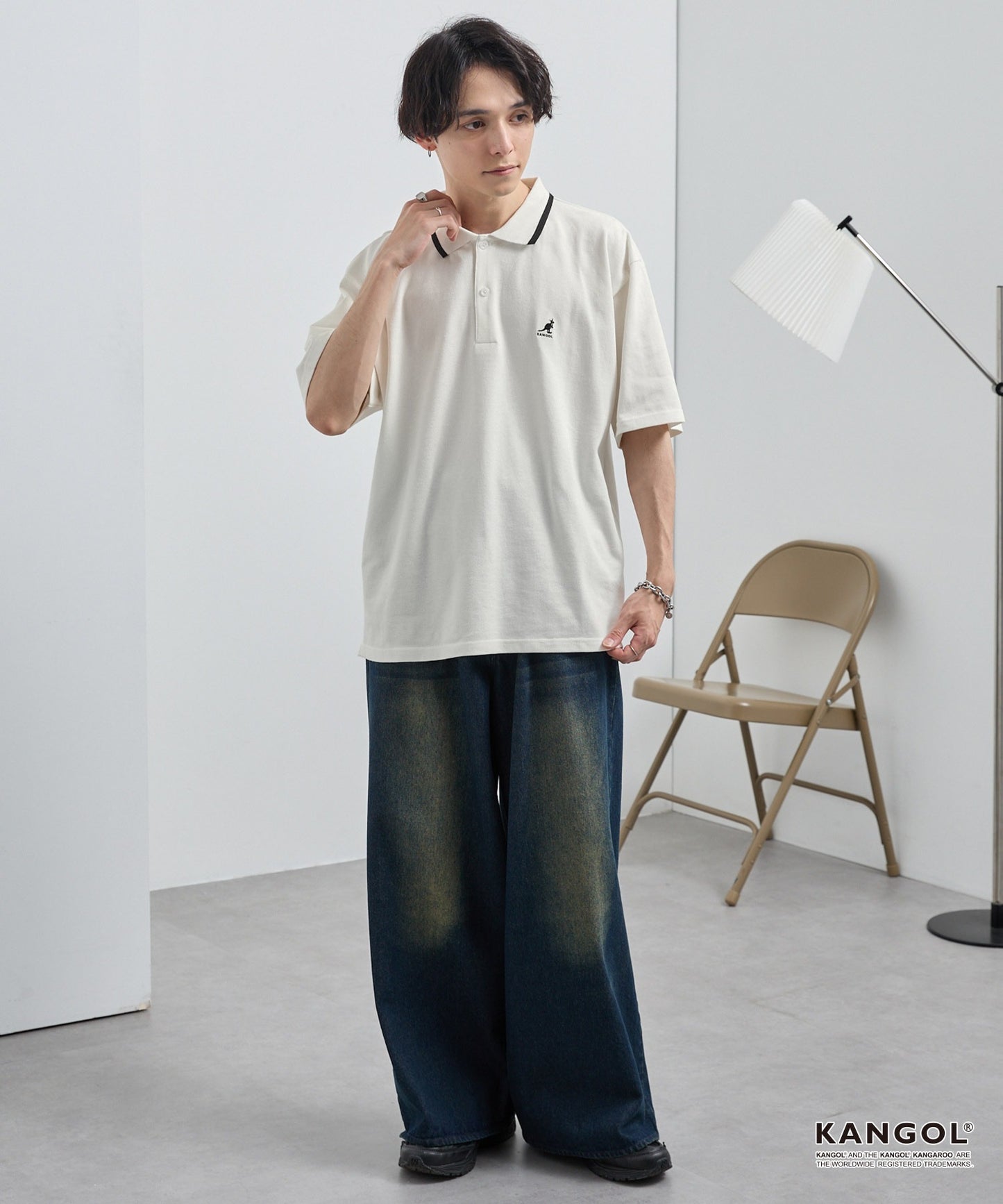 日版KANGOL Logo POLO
