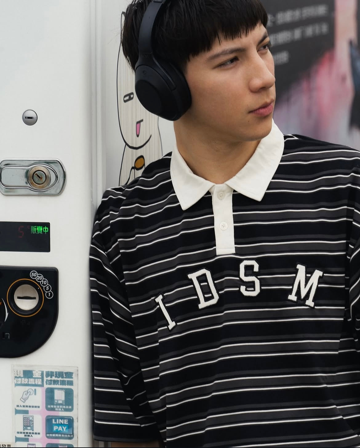 IDE Stripe Polo/條紋Polo衫