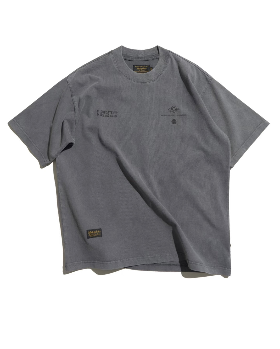 MUD 26SS 火柴盒做舊短Tee