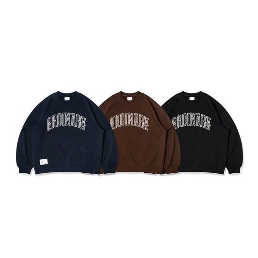 ORDINARY 格紋星貼布衛衣