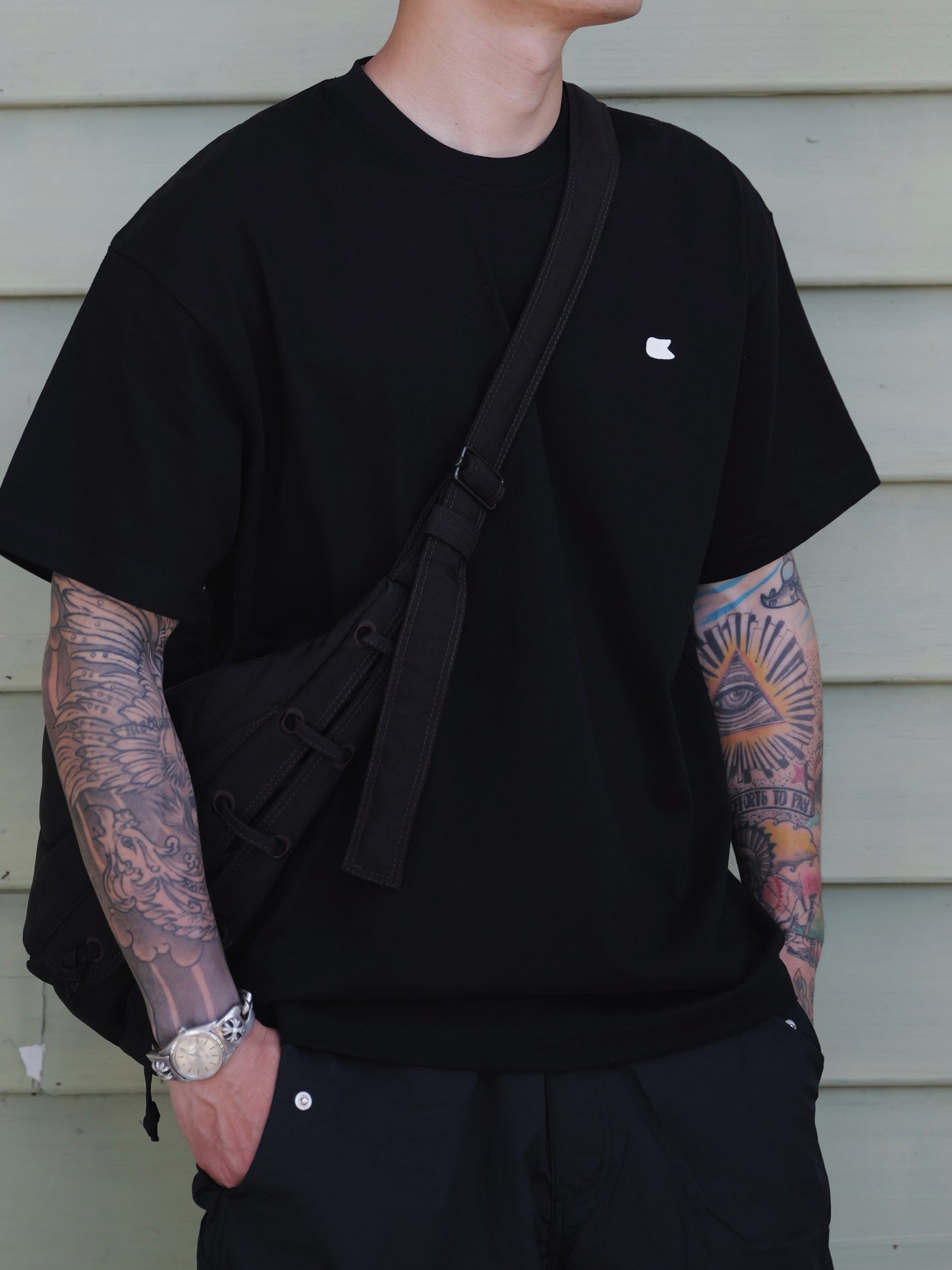 UNBENT 26SS小旗刺繡logo短Tee