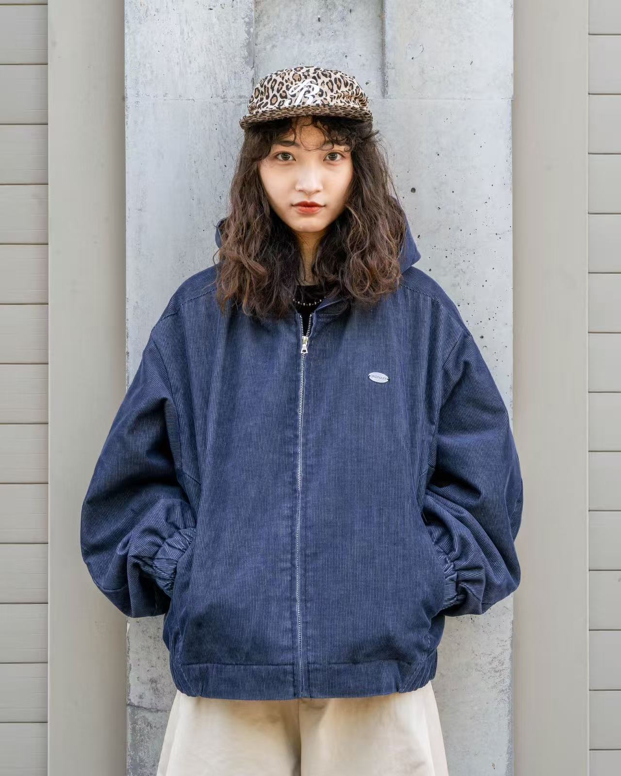 ORDINARY 水洗燈芯絨連帽外套