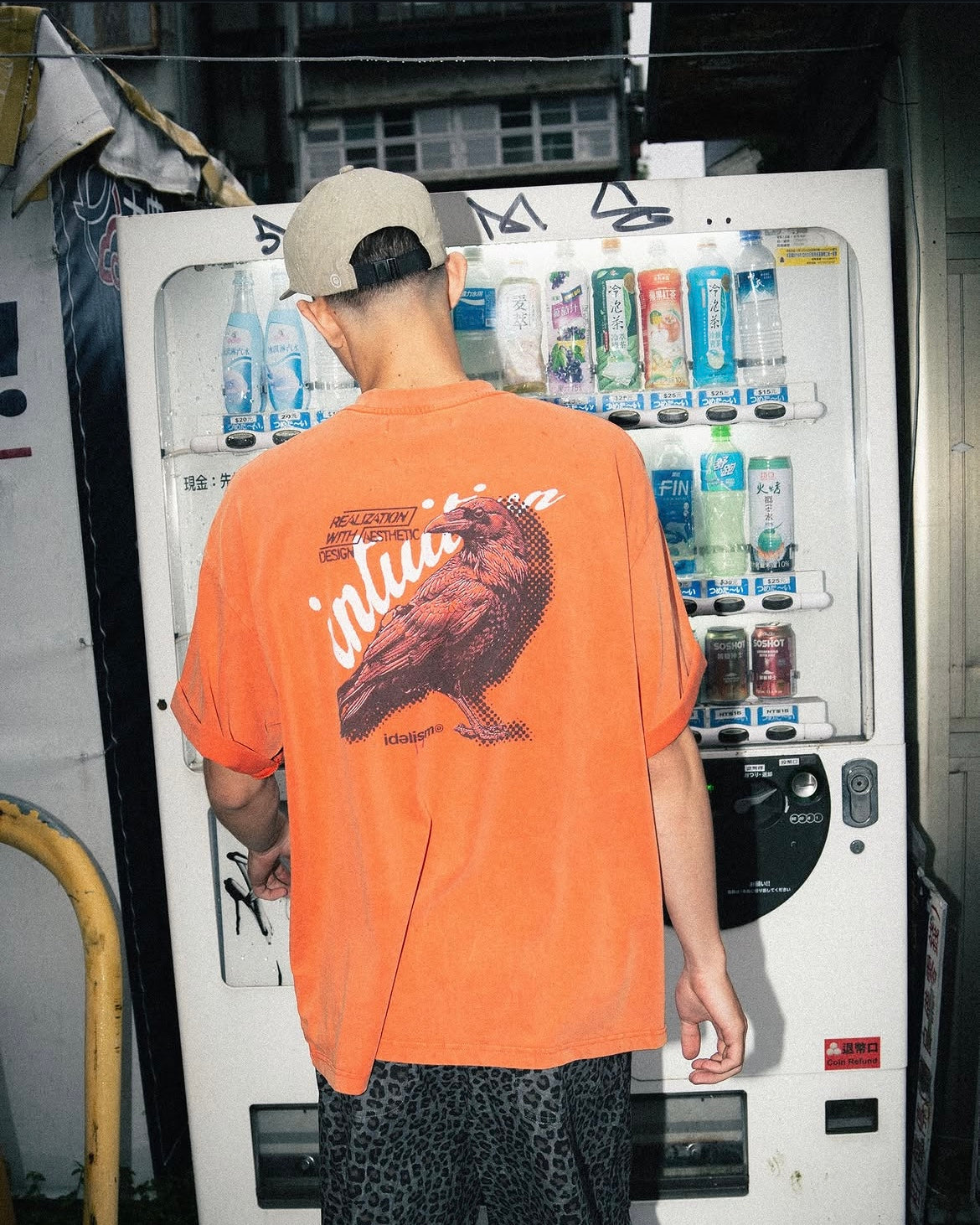 IDE Crow Wash Tee/烏鴉水洗短Tee