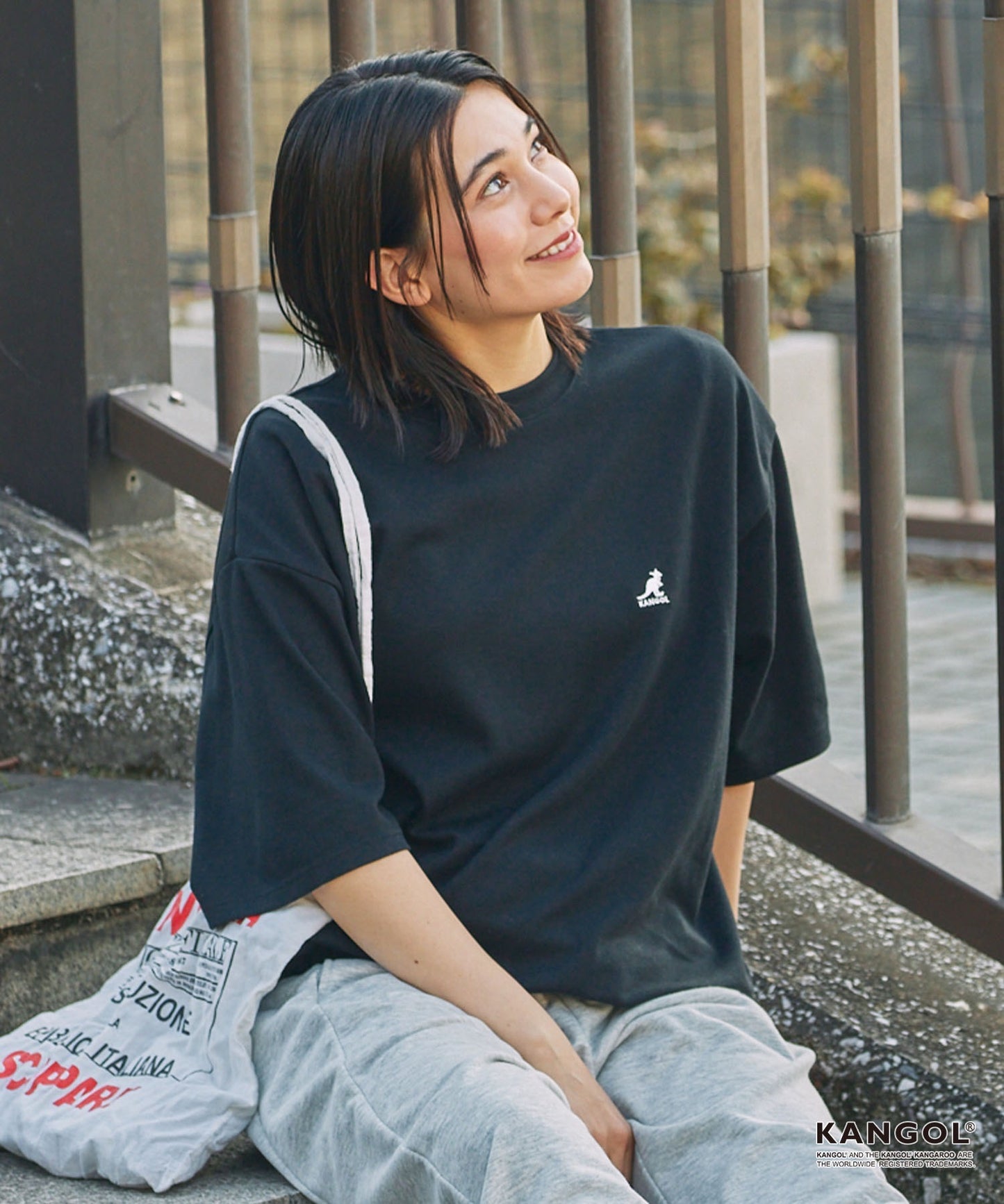 日版KANGOL Logo Tee