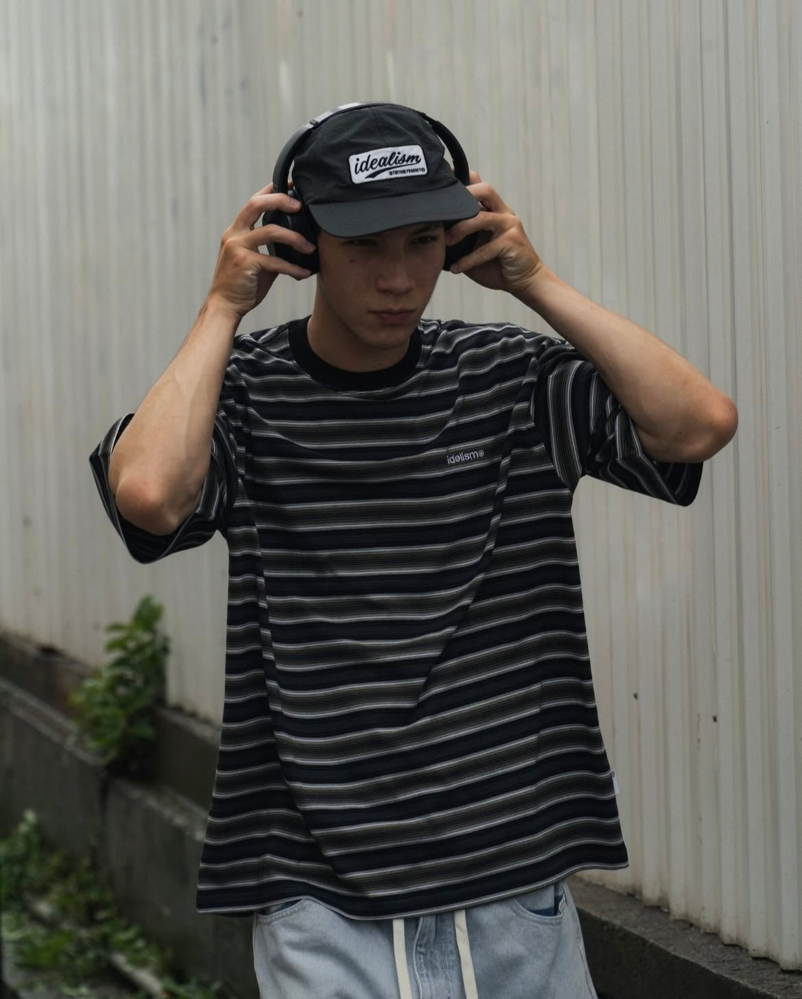 IDE Gradient Tee/漸層條紋短上衣